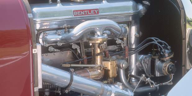 A close up image of the Bentley 3-Litre's engine | Bentley Motors